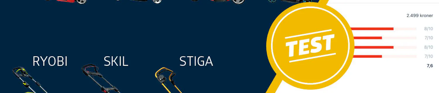 Test af plaeneklippere Test af plaeneklippere